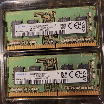 Samsung DDR4 8GB×2 Samsung 8GB (2 x 4GB) 3200MHz 288-pin DIMM DDR4 RAM Module | eBay