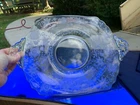 Cambridge Wildflower Elegant Depression 15.75" Platter Handled Rectangular CLEAN