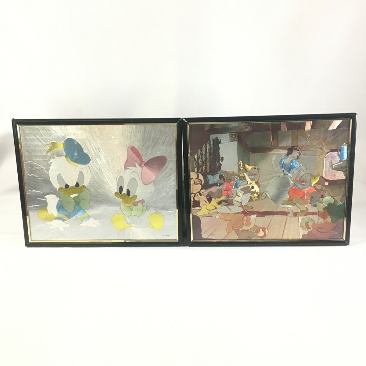 Vintage Disney SNOW WHITE & 7 DWARFS DONALD DAISY DUCK Dufex Foil