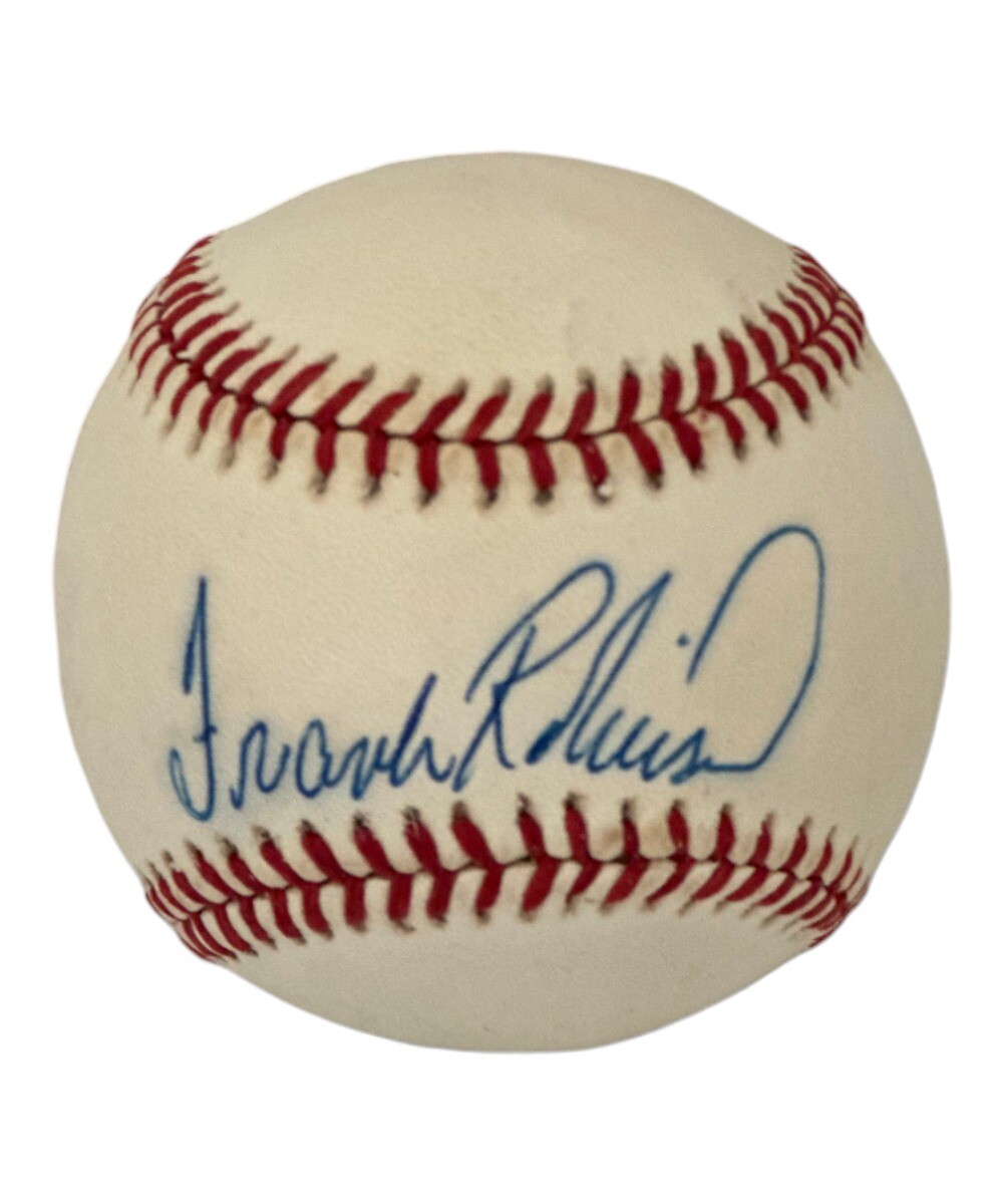Frank Robinson Autographed Signed Baltimore Orioles Nl Baseball Beckett 