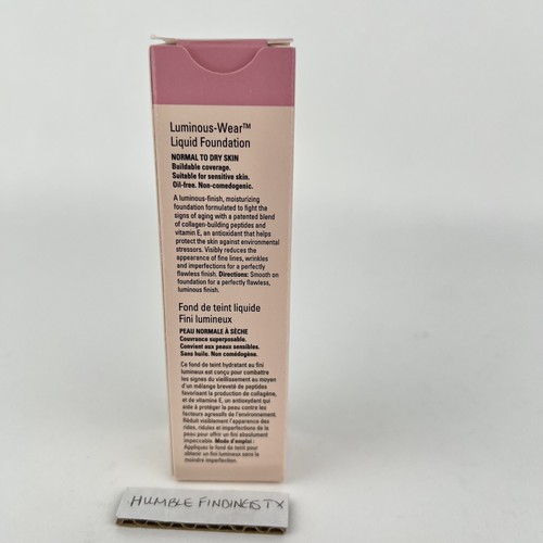 Mary Kay Timewise IVORY 4 Luminous Wear Liquid Foundation 1oz Pink Black Box New - Picture 5 of 6