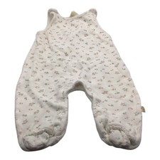 Disney Classic Pooh Baby Girl Romper Size 6-9M Floral White Footed Cotton