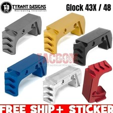 Tyrant Designs Extended Magazine Billet Aluminum Release for GLOCK 43X 48 Mag