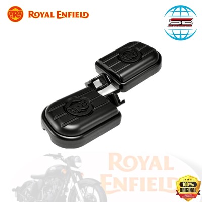 Genuine Royal Enfield black deluxe footpegs for classic 350 meteor 350
