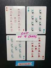 Swap Playing Card   SKECHERS  Lot of Four Cards   ALL OF THE NINES