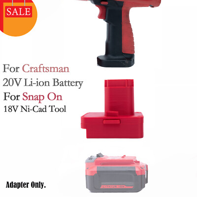 #ad Suitable For Craftsman 20V Li Ion Battery Adapter To Fits Snap On 18V Ni Cd Tool $37.88
