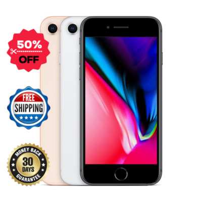 Apple iPhone 8 64GB 128GB 256GB A1905/A1863 Unlocked Verizon Silver/Gray