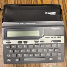 Franklin Spelling Ace SA-98 Electronic Dictionary Merriam-Webster 1980s W/case