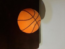 Melissa and Doug, plush basketball, toy, orang and black stripe