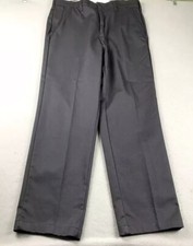Bulwark FR Pants Mens 36X33 Gray Flat Front Flame Resistant CAT2 Straight NWT