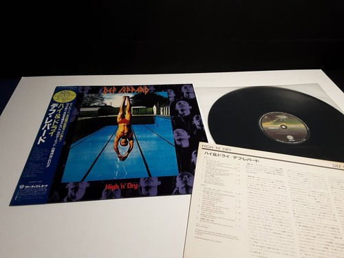 DEF LEPPARD "High n Dry" Lp Japan-Obi-NM+-Vinyl Japanese Hysteria Pyromania - Picture 6 of 13