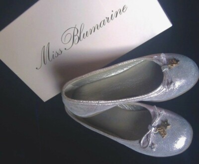     luxus Miss Blumarine Ballerinas Gr. 28 rosa Leder w.NEU    