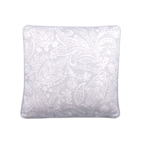 3" Pencil Pleat Curtains Aveline Textured Leaf Print Ready Made Pair By D&D Grey - Picture 35 of 38