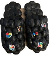 Bubble Slides with shoe charms Massage Slippers Non-slip Soft Sizes 6-10