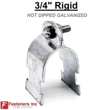 3/4" Hot Dipped Galvanized Rigid Pipe Clamps for Unistrut Channel Strut Straps