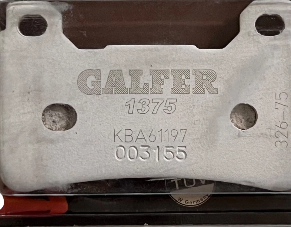 Pastillas de freno delanteras Galfer 1375 Performance/Track Day FD326G1375 Foto 2 de 4