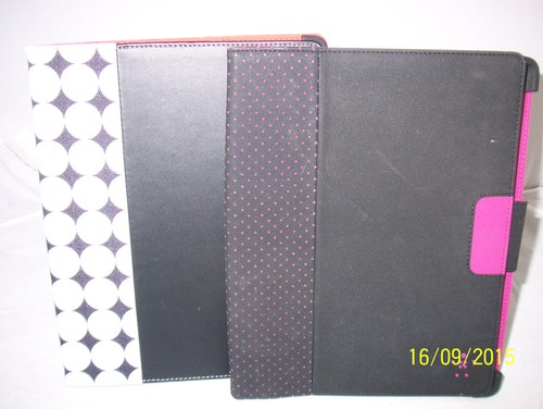 Housse de tablette Belkin 10" noire avec points blancs ou violets NEUF choisissez la couleur  - Photo 1/7