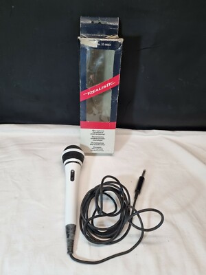 Vintage Tandy Realistic Uni-Directional Dynamic Microphone Model: 33-9032