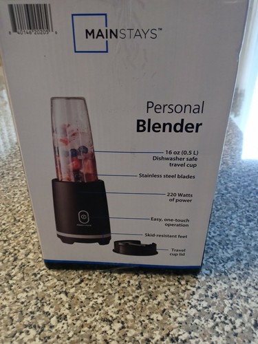 Mainstays Single Serve Personal Blender 16 oz Blend & Go Travel Cup W/ Lid NIB - 第 2/2 張圖片