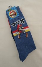 NINTENDO MEN'S SUPER MARIO 2 PK CREW SOCKS, SHOE SIZE 6 1/2 -12