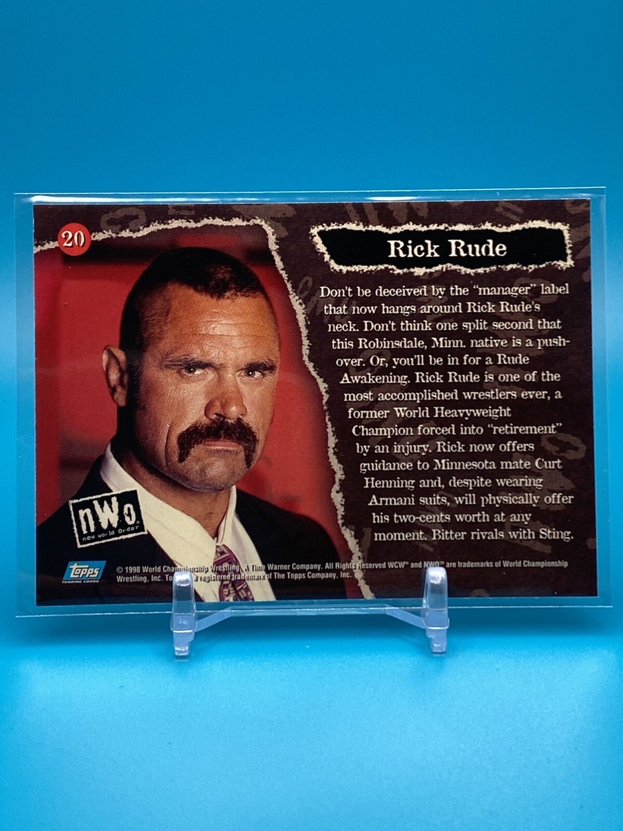 1998 Topps Rick Rude NWO WCW Wrestling Card #20 WWE Classic