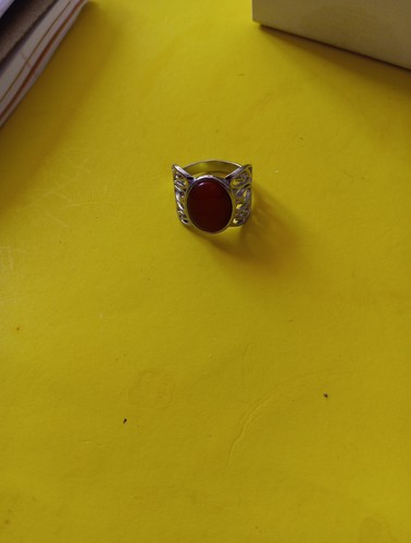 11 - Modeschmuck Ringe silberfarben Metall verschiedene farbige Steine & Größen - Bild 12 von 12