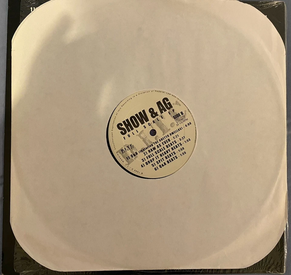 Show & AG (D.I.T.C) – Full Scale EP US-1998 Near Mint - Bild 3 von 4