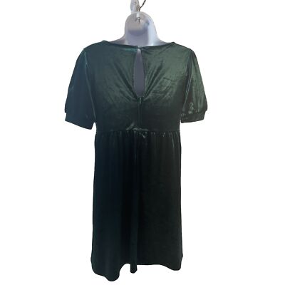 trixxi dress green White Green Floral Tie Shoulder Split Midi Dress