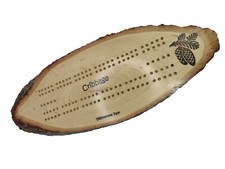 Yellow Stone National Park  Wooden Cribbage Board Wood Pine Made In USA