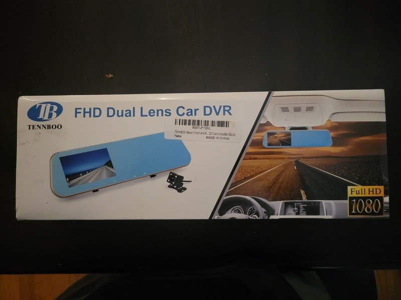 NEW Tennboo 4.3" Full HD 1080P DualLens Car Dash Camera FHD 170degr frt/140 rear