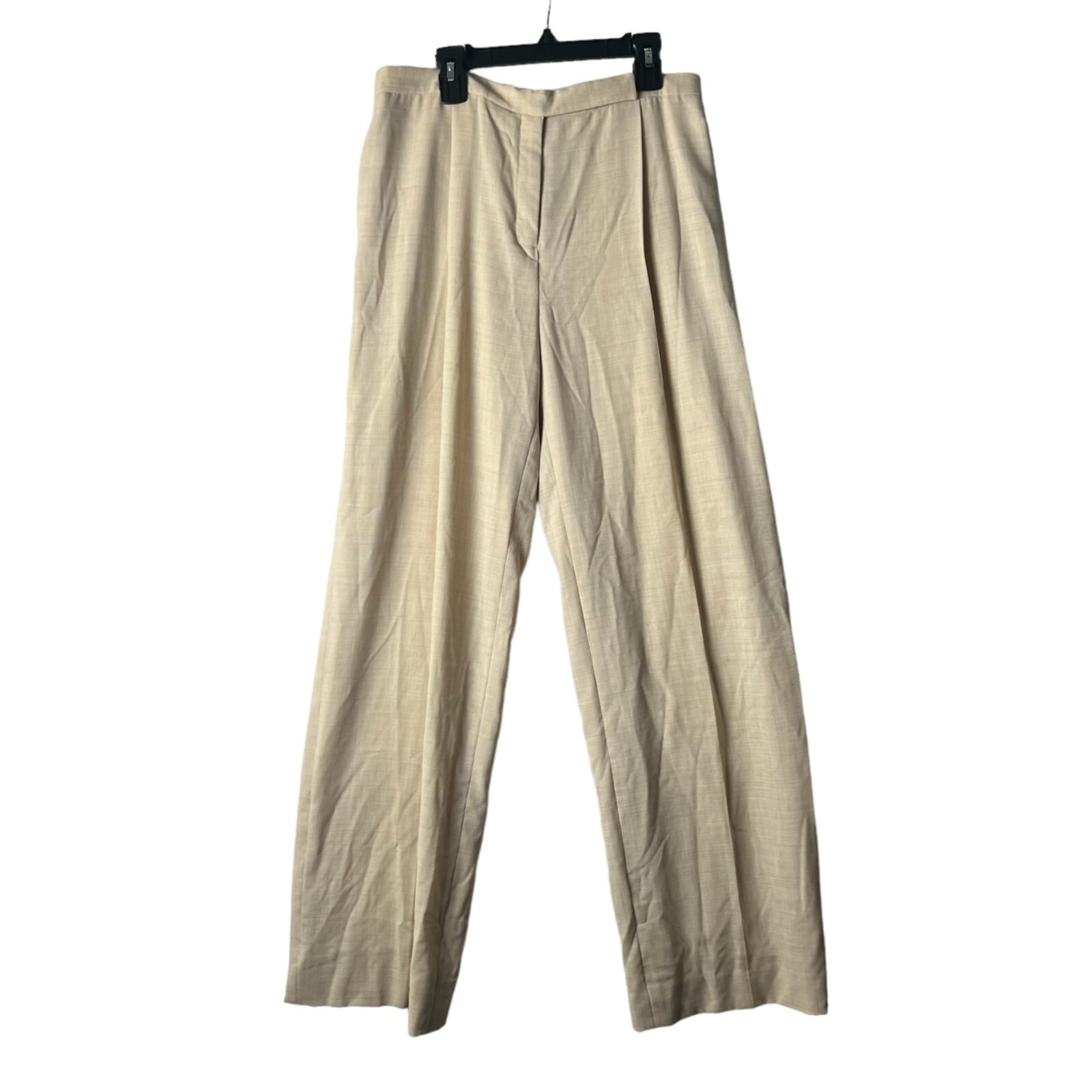 JIL SANDER Beige Wool Dress Pants Trousers Women … - image 1