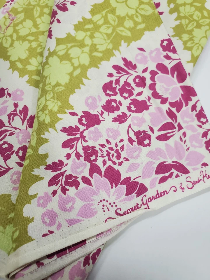 Tela Sandi Henderson Secret Garden Michael Miller cachemira púrpura media yarda Foto 2 de 2