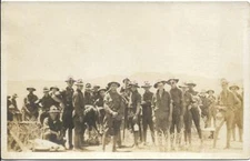 EARLY 20th CENTURY SOLDIERS Real POSTCARD Photo RPPC Black and White  36 61 Z2