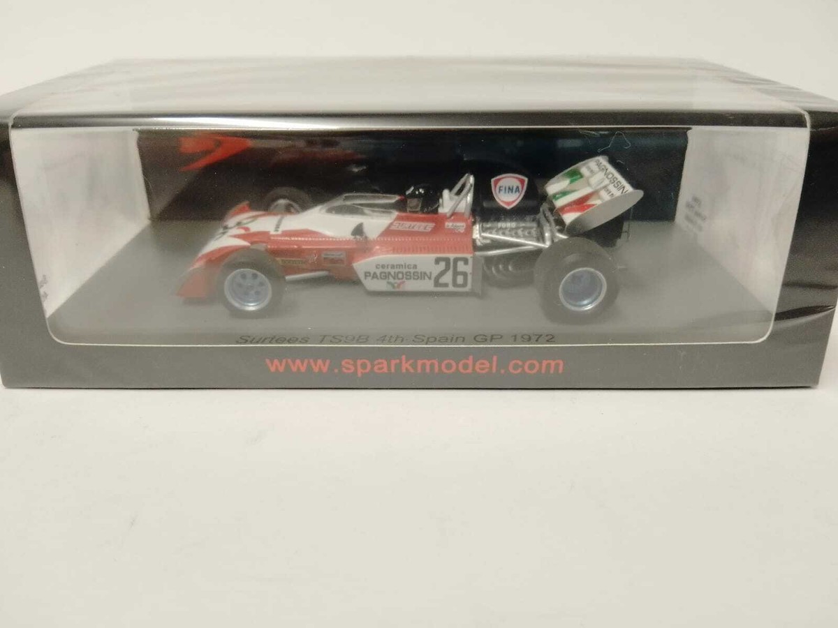 Spark S3994 SURTEES TS9B N°26 GP Espagne 1972 Andrea De 1/43 Résine