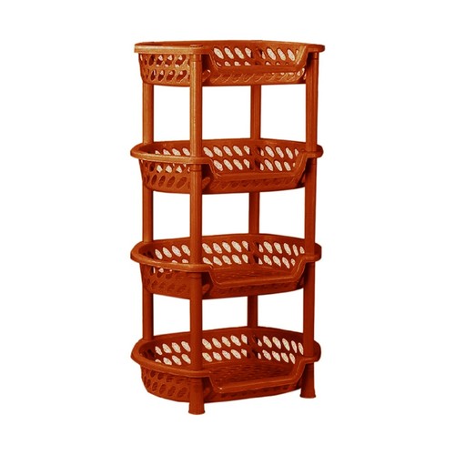 4 TIER VEGETABLE FRUIT STORAGE BASKET RACK KITCHEN UTILITY STACKING STACKABLE - Picture 6 of 11