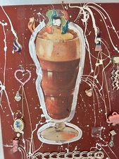 Fancy Float❤️ “11 by 14 in. Acrylic mixed media  original painting on canvas-