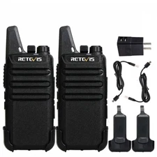 Long Range Walkie Talkies Retevis RT22 Charge Waterproof Two Way Radios 2Pack
