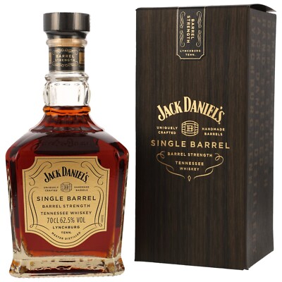 62,5% Barrel Strength! Jack Daniels Single Barrel Tennessee Whiskey 0,7l + Box