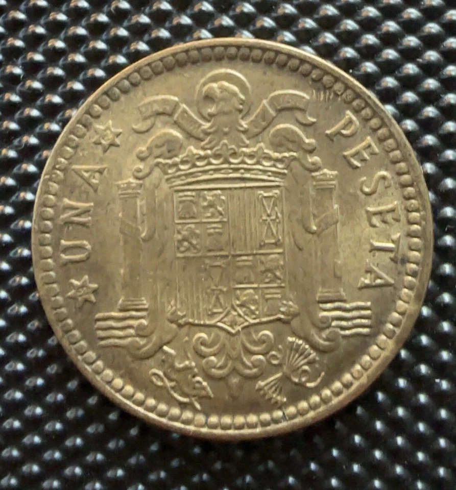 1963 Spain Una Peseta US SELLER Rare World Coin Collectors - Image 2 of 2