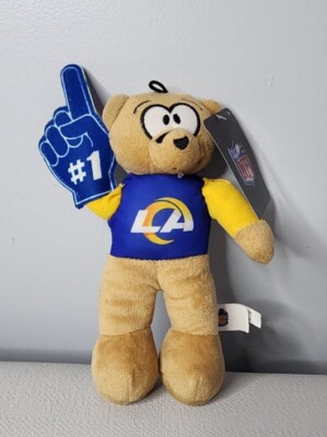 NFL Licensed Good Stuff Teddy Bear 9'' Los Angeles Rams Stuffed Bear New With Tag