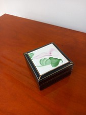 Coffret / boîte à bijoux ancienne peinte à la main, made in Italy