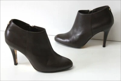 MINELLI Boots Cuir Havane Moyen Doublées Cuir T 36 TBE - Photo 1/4