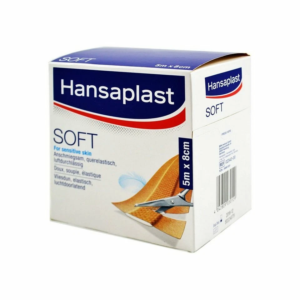 Hansaplast Soft Wundverband Pflaster - 5 Meter - Verschiedene Breiten