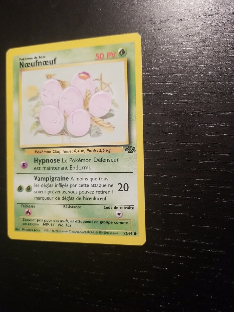 1995 exeggcute pokemon card #102 [Grass] 1999 Pokemon Jungle 1st Edition