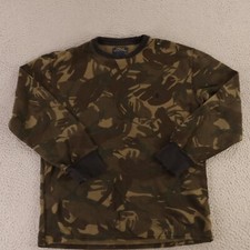 Polo Ralph Lauren Shirt Mens XL Green Camo Cotton Thermal Waffle Knit Base Layer