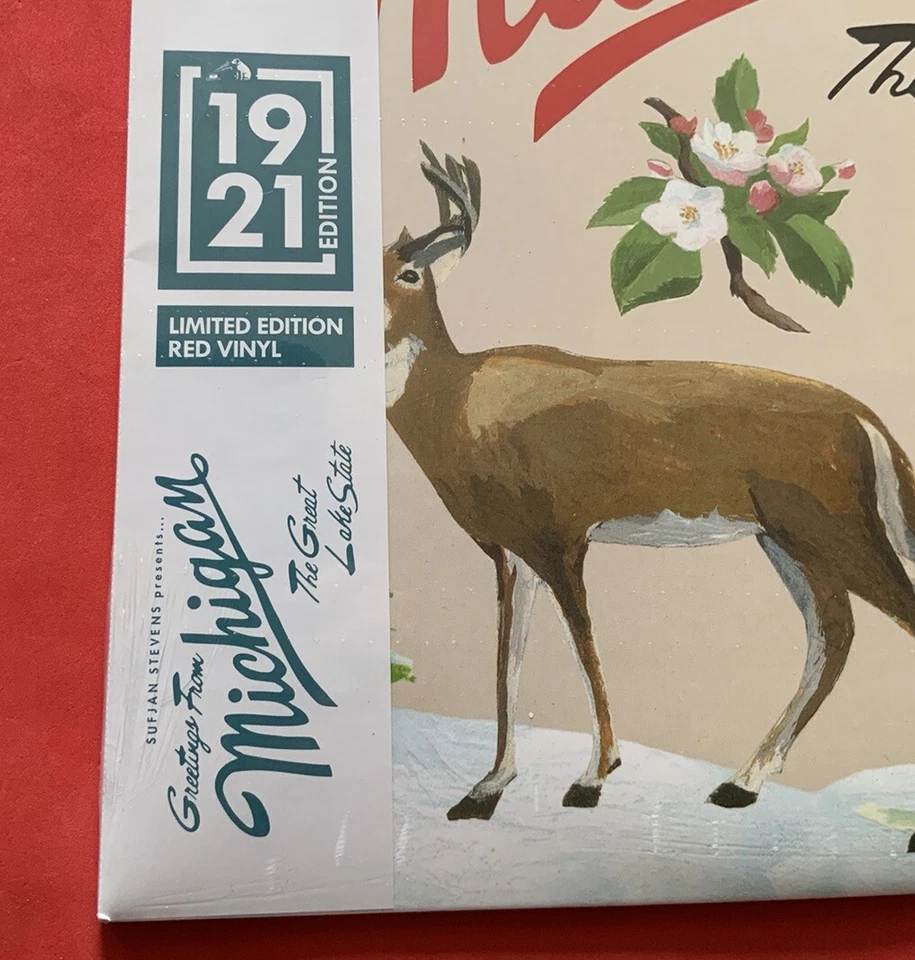 Sufjan Stevens Michigan (hmv Exclusive) 2x Red Vinyl 12" Album, Mint, Sealed. - Image 3 of 4
