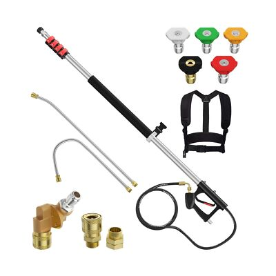 #ad #ad EVEAGE 24 FT Pressure Washer Telescoping Wand Pressure Washer Extension Wand... $118.84