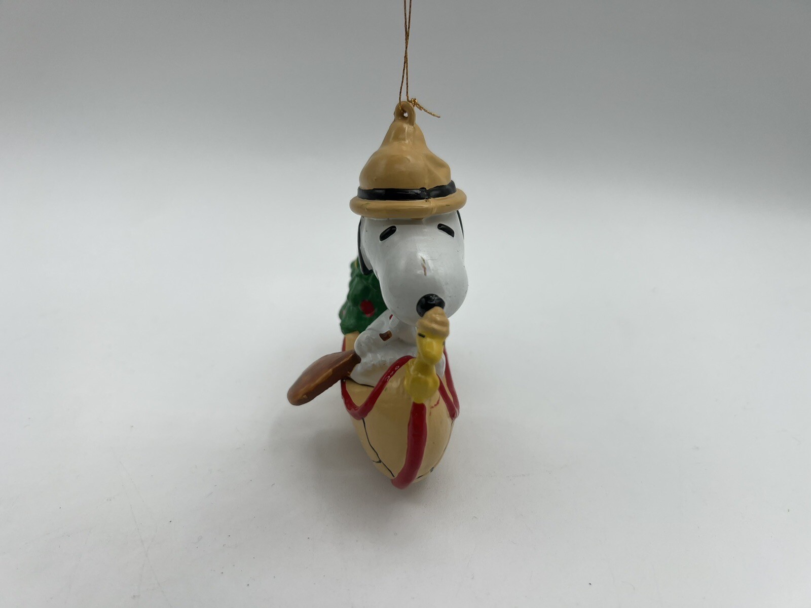 Vintage Peanut Snoopy Woodstock In Canoe Christmas Holiday Ornament eBay