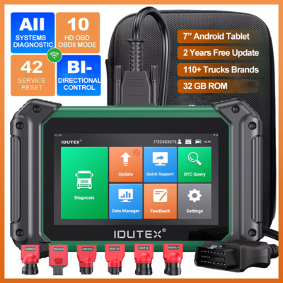 IDUTEX TS710 OBD2 Heavy Duty Diesel Truck Scanner Code Read DPF Regen 42+ Resets