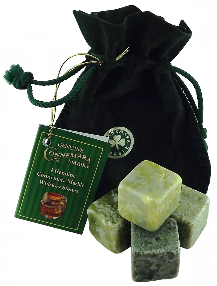 4件套Connemara大理石威士忌石绿色抽绳袋 — 第 4/4 张图片